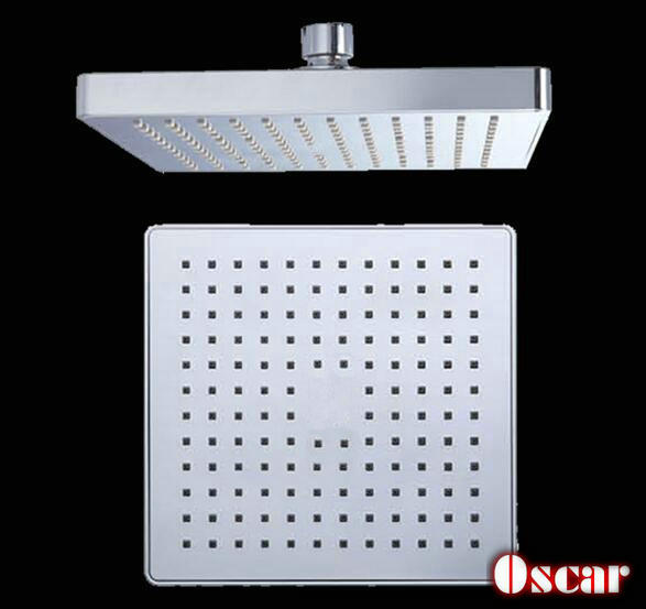 bathroom 8 inch square abs top shower spray surface mounted concealed shower showerhead single head bathroom accessories