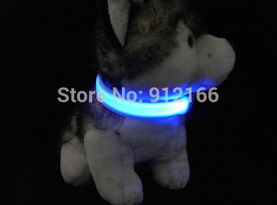 fast 200 pieces/lot led pet collar led flashing dog collar necklace/cat collar 4 sizes for choose pet gift