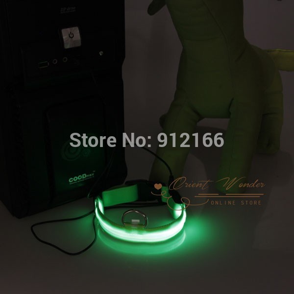 flashing usb led pet collar 100pcs/lot rechargeable puppy dog cat collar glowing necklace