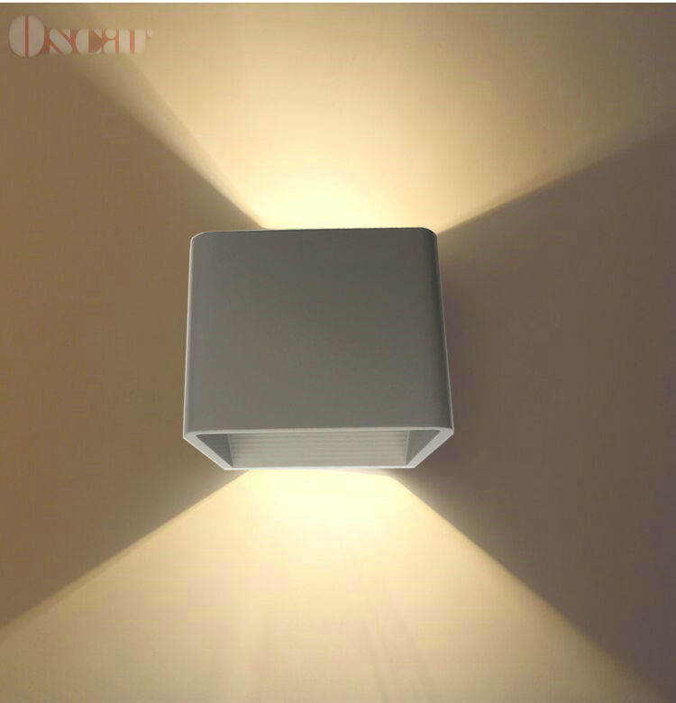 /gray/ sconce warm white light 3w led wall lamp bedside bedroom simple bedside lamp living room dining hallway backdrop light - Click Image to Close