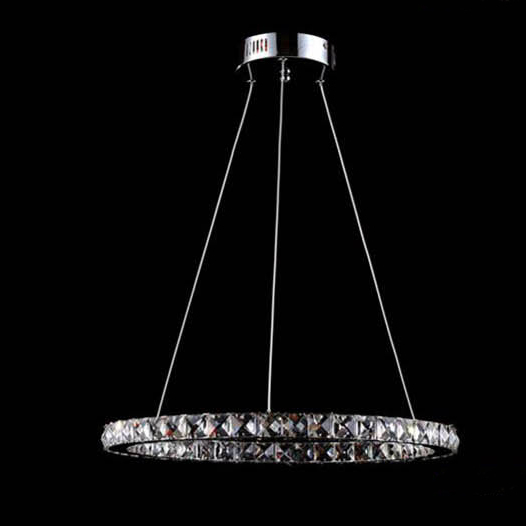 led crystal pendant light, modern square crystal stainless steel plating#sl-cr-600sc