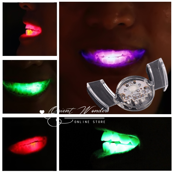 led flashing mouth,mouth light,party toy,10pcs/lot helloween funny toy for christmas kid gift