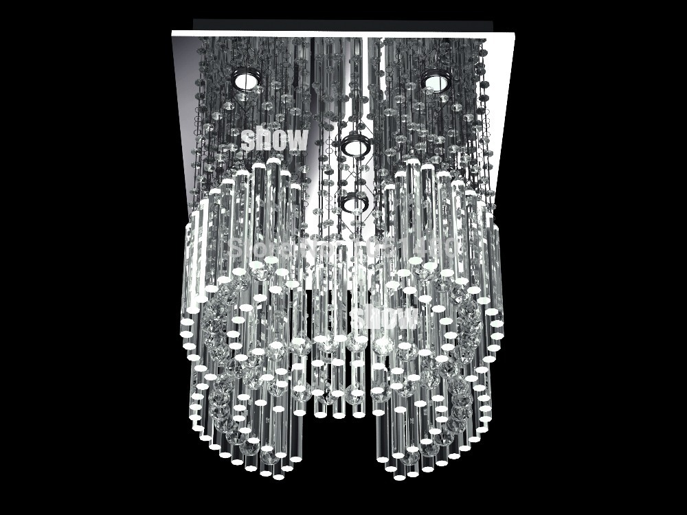 lustre modern led chandeliers crystal ceiling fixtures l600*w450*h400mm home lighting