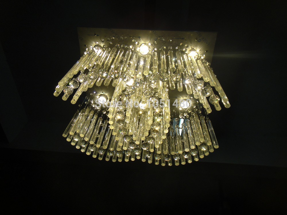 lustre modern led chandeliers crystal ceiling fixtures l600*w450*h400mm home lighting