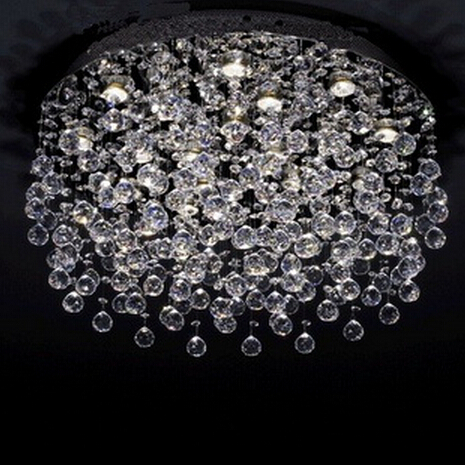 modern crystal chandelier rain drop crystal lamp for living room luxury crystal balls light fixtures
