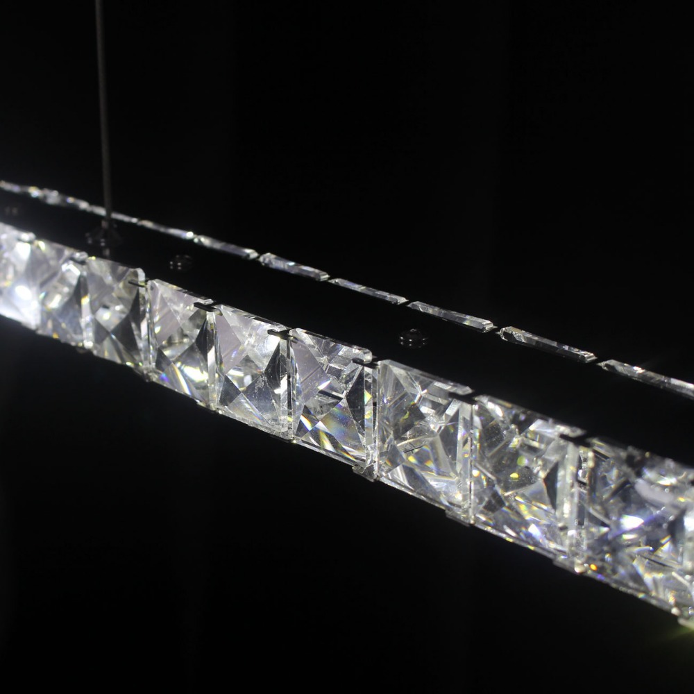 modern crystal led pendant lights lamps 18w dinning study living room