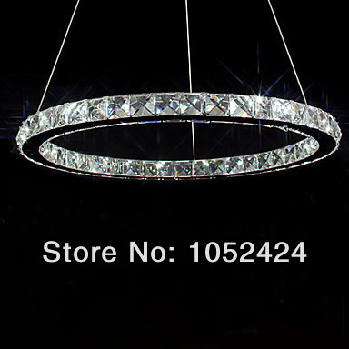 modern led crystal pendant lights lamps transparent crystal stainless steel dinning study room