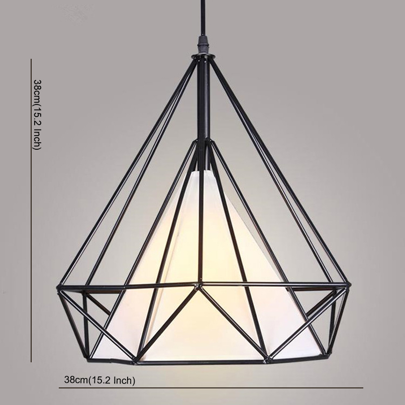 modern led pendant light 1 light led bulbs included metal black painting white fabric retro pendant lamp for dinning room