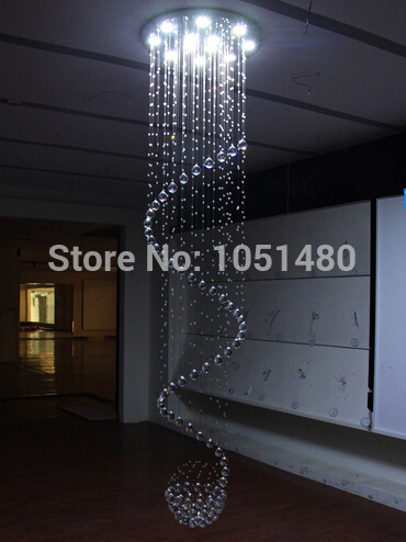 new arrival contemporary crystal chandelier dia80*h280cm penthouse floor light crystal lamp