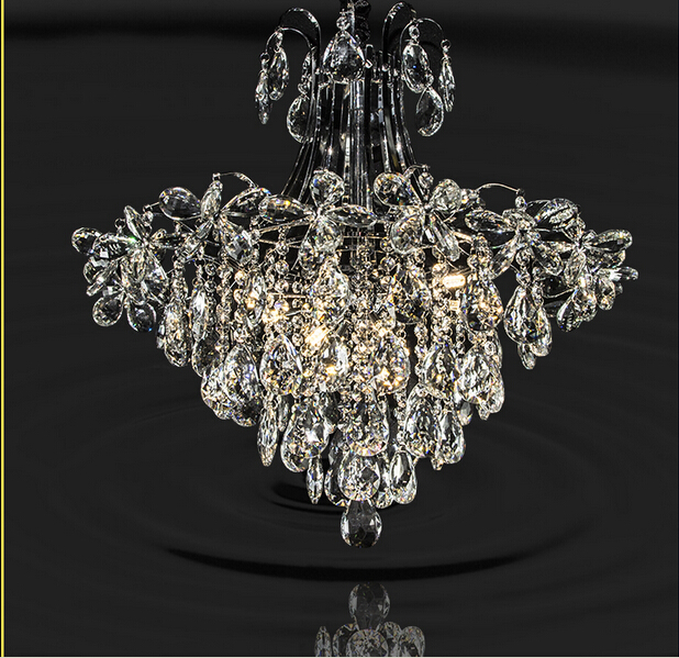 new flower crystal chandeliers lighting dia500*h480mm lustres modern home lighting