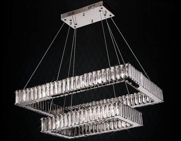 new lustre de cristal light dinning room modern led pendant lamp