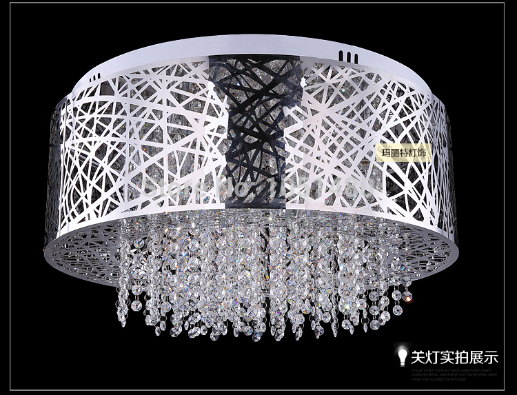 new modern brief crystal ceiling lights lustres home decoration indoor lighting dia600*h300mm