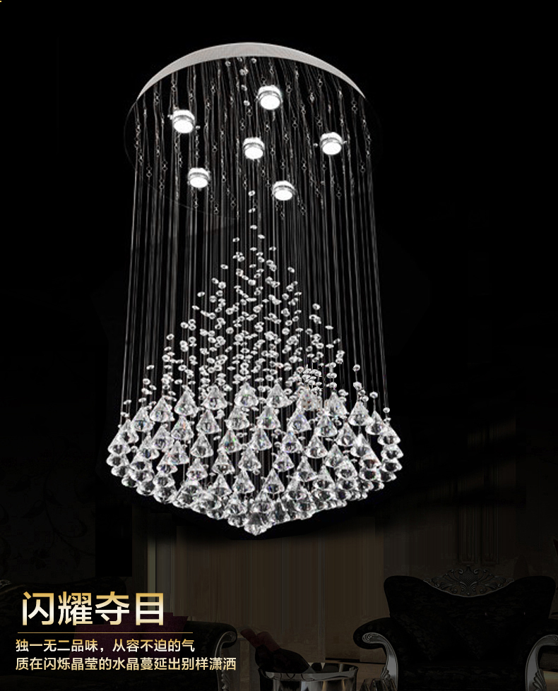 professional crystal chandelier manufacturer , lustres restaurant lamp , modern home lighting