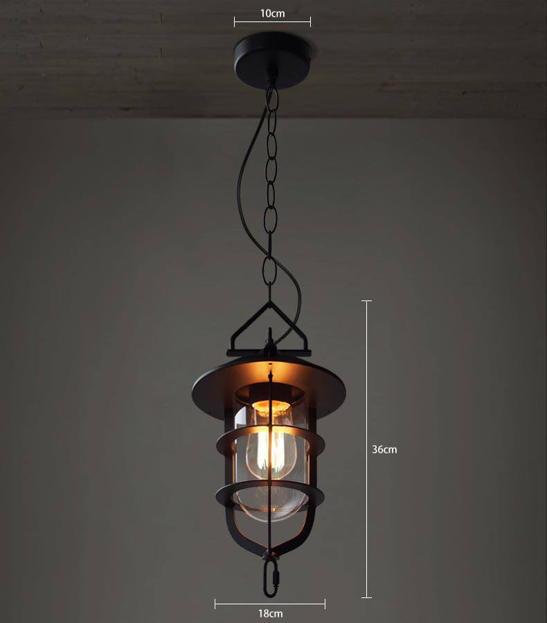retro vintage loft pendant light pendant lamp suspension lamp black painting dinning room study room 110v/220v