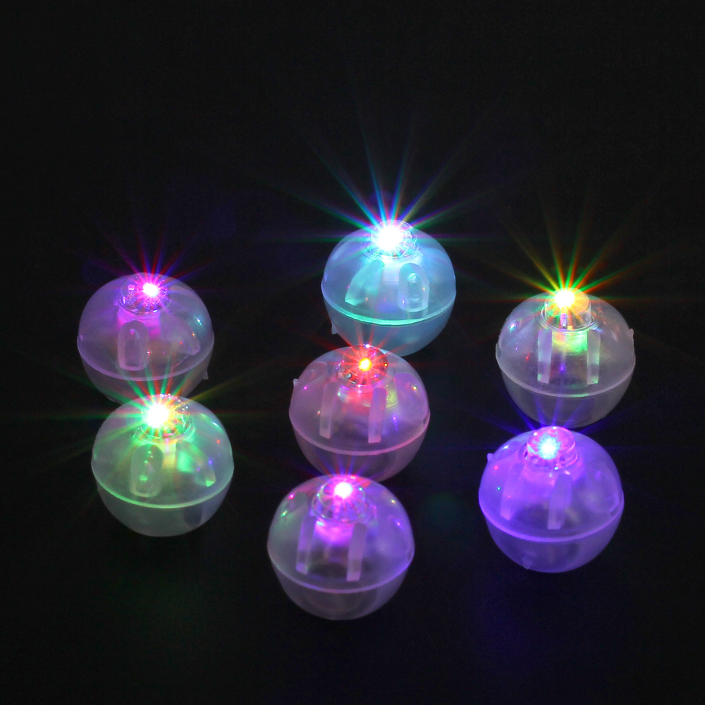 shippin 100pcs/lot round led balloon light paper lantern mini ball light wedding party decoration lighting leds