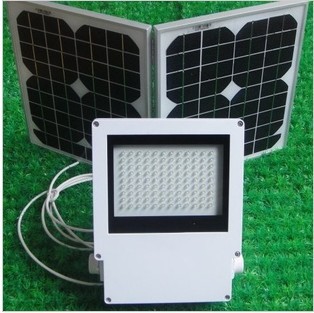,solar powered flood light,outdoor garden lawn 108 led solar flood lamp with 2pcs foldable solar panel waterproof