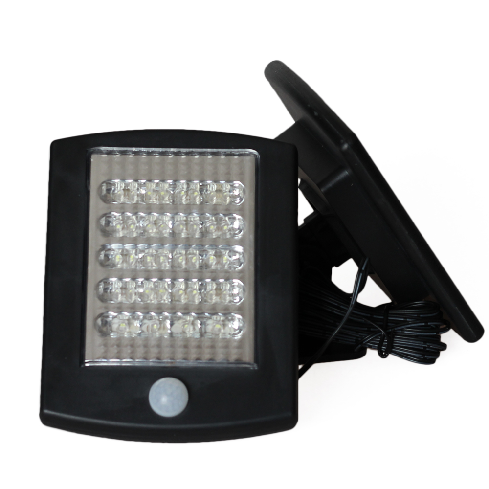 solar powered infrared sensor security light 36 led outdoor energy saving motion detection wall lamp