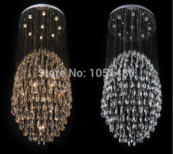 top s guaranteed luxury crystal light ,round modern crystal chandelier living room lamp dia600*h1500mm