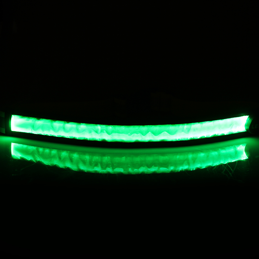 usb rechargeable flash led reflective waistband sport bicycle jogging party safety reflective flashing belt light