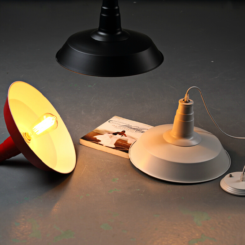 vintage retro loft pendant light pendant lamp 1 light d26*h25cm colorful shades dinning pendants lighting