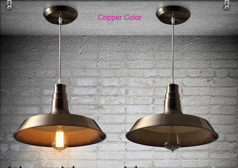 vintage retro loft pendant light pendant lamp 1 light d26*h25cm colorful shades dinning pendants lighting