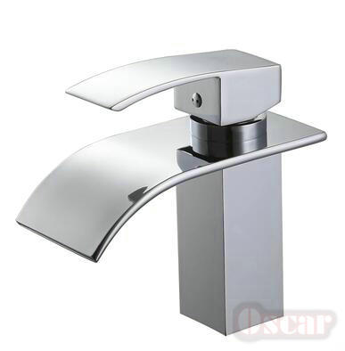 waterfall faucet bathroom sink mixer tap faucet single handle chrome finish solid brass material