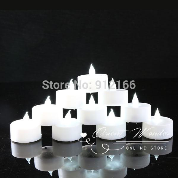 white led candles light 100pcs/lot electronic led candle light flameless batteries include for wedding birthday party dec