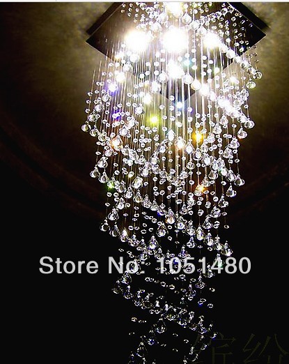 2014 new design square el crystal chandelier modern chandelier living room lights l600*w600*h1500mm
