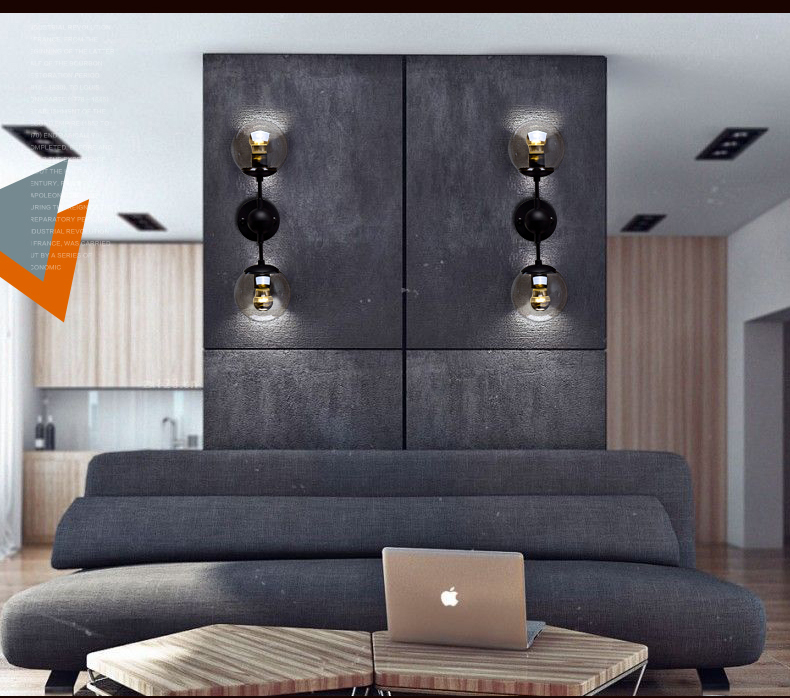 2015 creative dna molecule design plated wall light modern simple led modo magic beans wall light with 3w led bulb