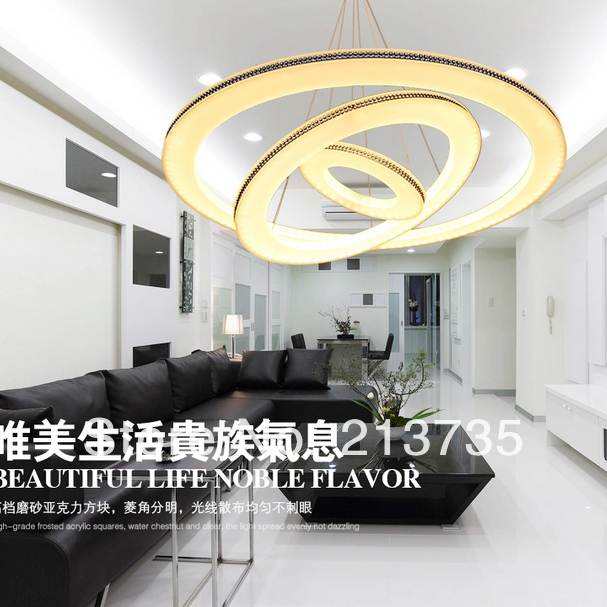 2015 new arrival modern led pendant light smd 5050 light fixture, fashion designer hanging lamp ring lighting 110-240v