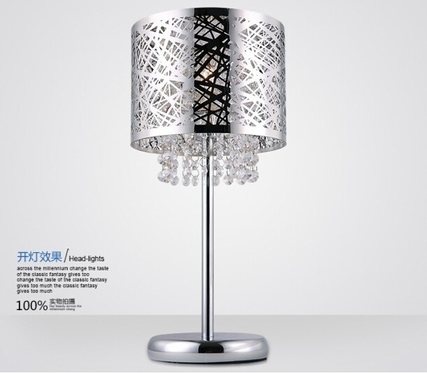 2015 new design art decoration crystal table lamp , modern home lighting e