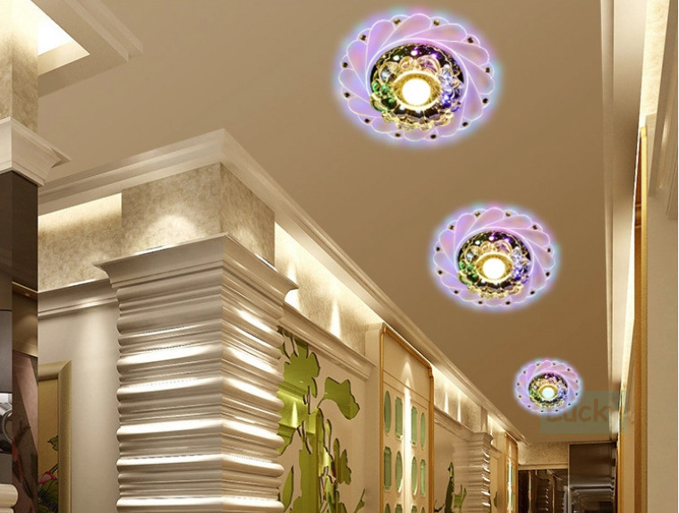 2016 ceiling lights led ceiling fixture 3w recessed led lighting lampmodern bedroom lights 110-240v dia 200mm