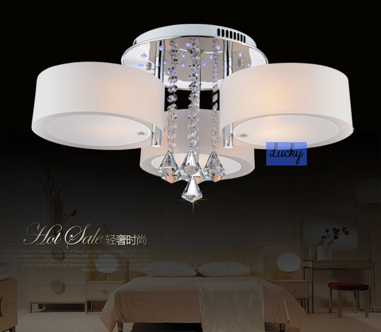 crystal modern brief ceiling light living room bedroom lamp lighting