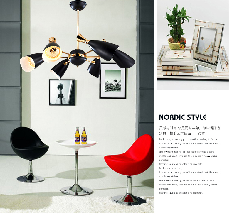 delightfull duke nordic designers modern creative villa compound floor of sitting room led chandelier