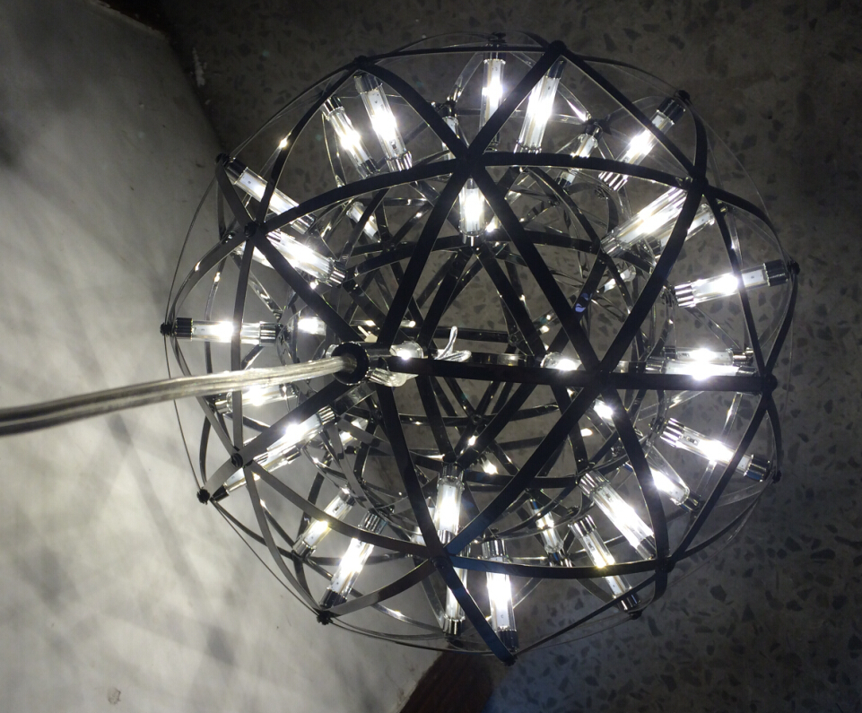 dia 30cm stainless steel pendant light led firework light ball moooi raimond restaurant living room 110-240v