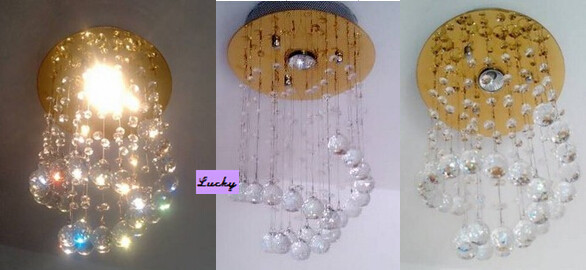 glass crystals for chandeliers 110/220v d25cm*h40cm