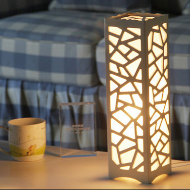 led table lamp wood plastic rustic style brief modern lampshade e14 living room bedroom decor 110-240v