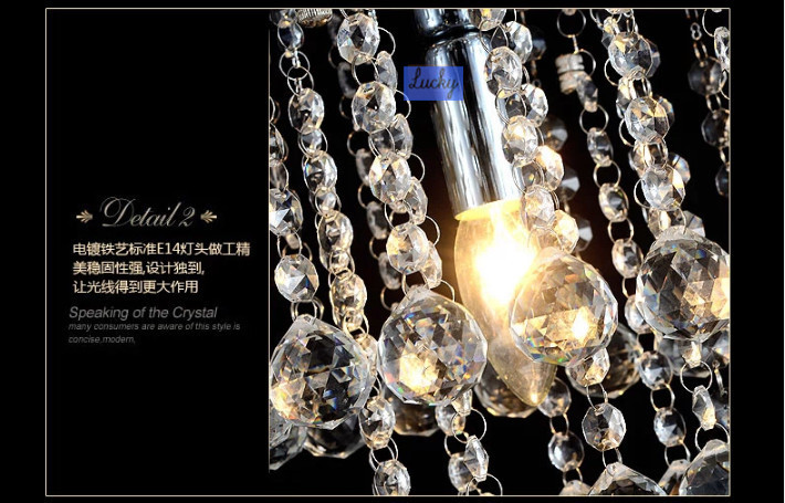 luxury modern design crystal lighting round crystal chandelier