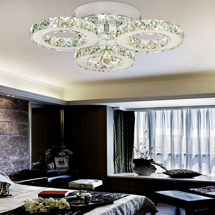 modern led crystal ceiling lights for living room luminaria teto cristal ceiling lamps for home decoration