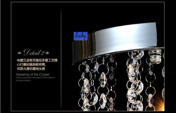 modern luxury crystal chandelier light 150mm dia