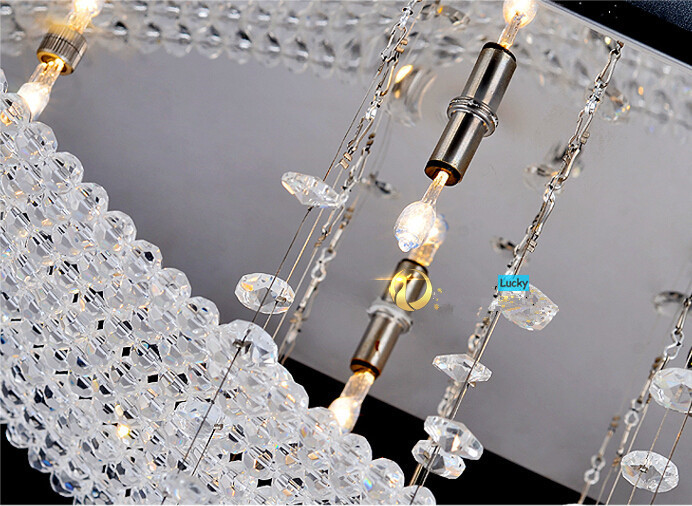 most popular contemporary crystal dining ceiling lamp crystal chandelier light l750mm