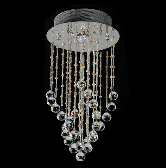 new beautiful design k9 crystal chandelier modern lampe cristal room light aisle lamp