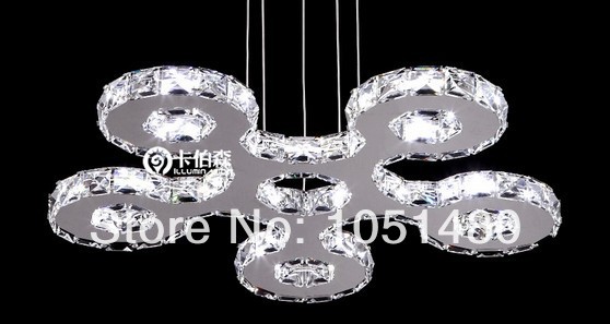 new creative design led crystal chandelier modern lamp dinning room light fixture