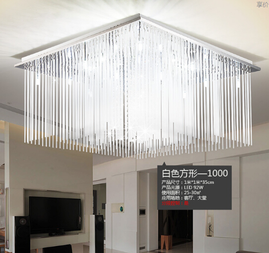 new design modern crystal chandelier light fixtures for living room square crystal lamp , speical price
