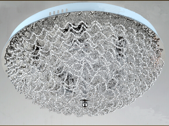 new fashion design chrome modern ceiling lights bedroom lamp dia500*h160mm