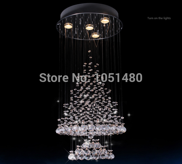 new flush mount modern round crystal chandelier , contemporary living room lights