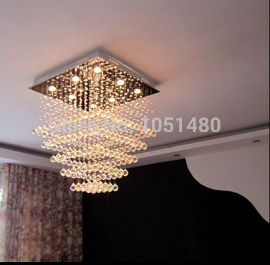 new item led crystal lights chandelier living room lamp l600*w600*h600mm