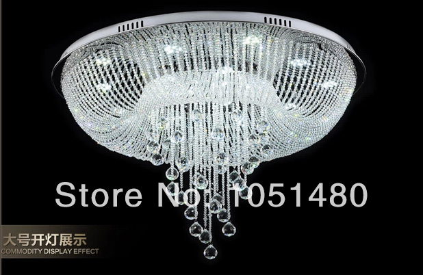 new item round living room ceiling chandelier crystal lamp modern home lighting
