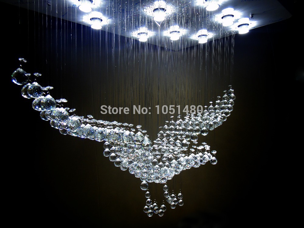 new large crystal lamp el lobby crystal chandeliers l100*w55*h80cm ,modern projects lighting