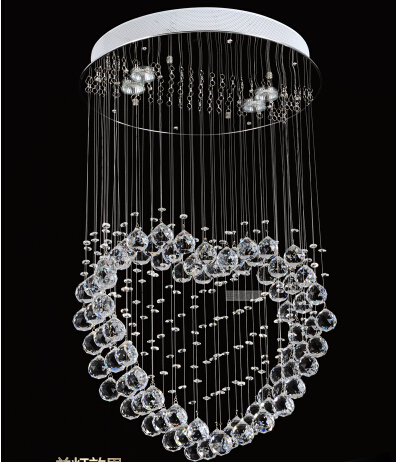 new luxury crystal lamp modern crystal chandelier lighting for bedroom dia40*h80cm